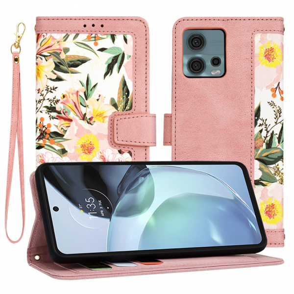 Husa pentru Motorola Moto G72, Techsuit, FlipCraft, Roz