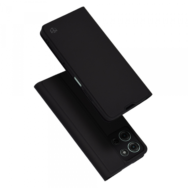 Husa pentru Motorola Moto G75, Techsuit, Magskin Book, Neagra
