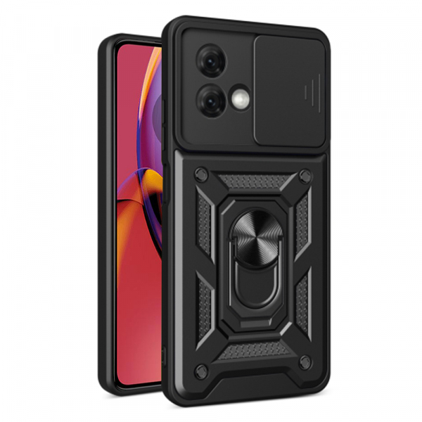 Husa pentru Motorola Moto G84, Techsuit, CamShield, Neagra