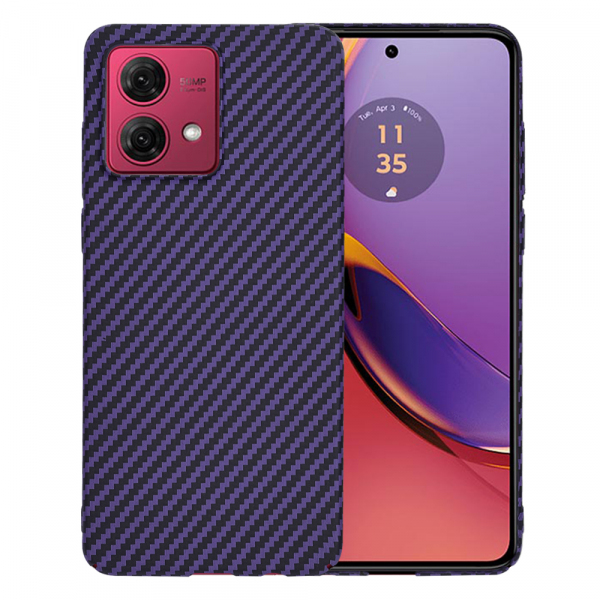 Husa pentru Motorola Moto G84, Techsuit, Carbonite FiberShell, Mov