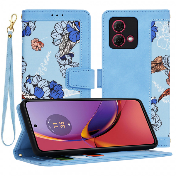 Husa pentru Motorola Moto G84, Techsuit, FlipCraft, Bleu