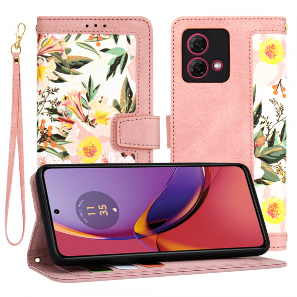 Husa pentru Motorola Moto G84, Techsuit, FlipCraft, Roz