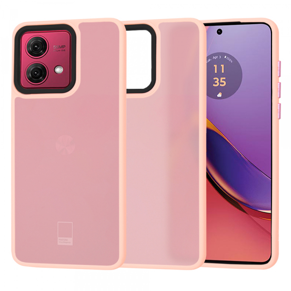 Husa pentru Motorola Moto G84, Techsuit, HaloFrost, Roz
