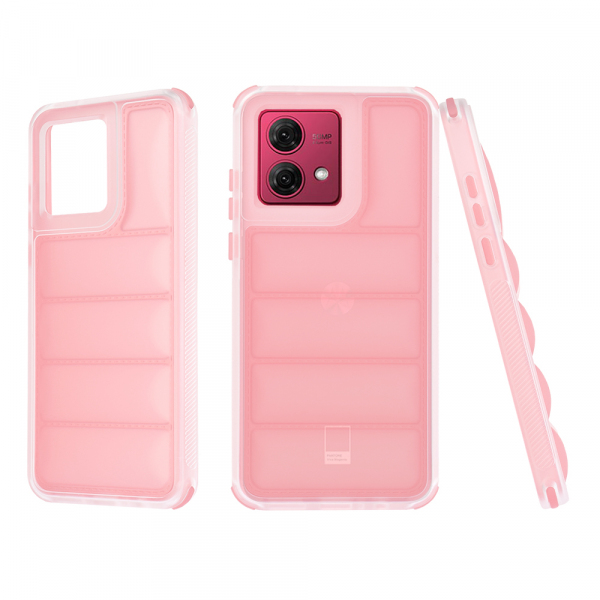 Husa pentru Motorola Moto G84, Techsuit, Wave Shield, Roz
