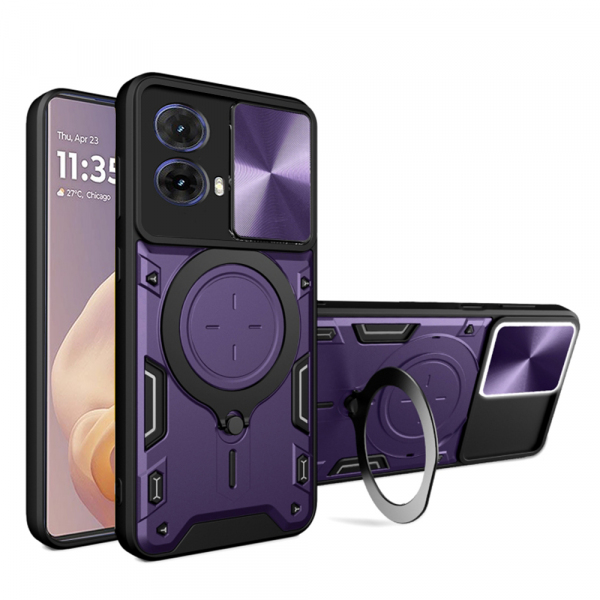 Husa pentru Motorola Moto G85, Techsuit, CamGuard Pro, Mov