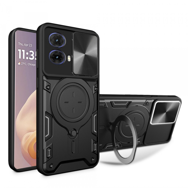 Husa pentru Motorola Moto G85, Techsuit, CamGuard Pro, Neagra