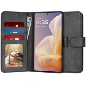 Husa pentru Motorola Moto G85, Techsuit, Diary Book, Neagra