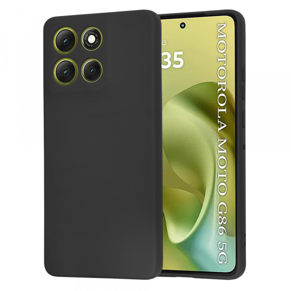 Husa pentru Motorola Moto G86, Techsuit, SoftFlex, Neagra