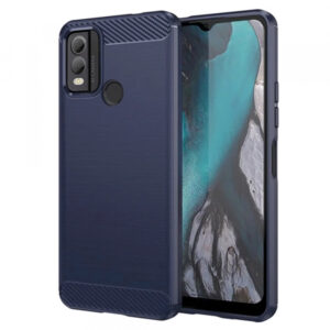 Husa pentru Nokia C22, Techsuit, Carbon, Albastra