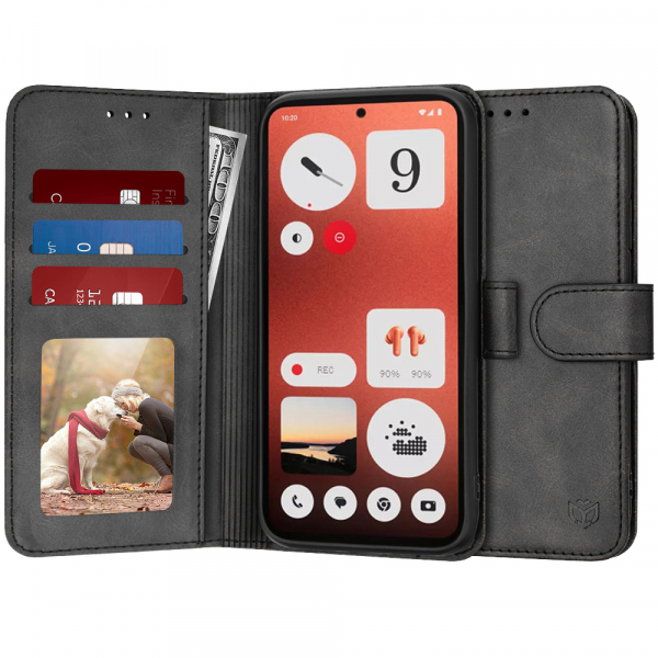 Husa pentru Nothing CMF Phone 1, Techsuit, Diary Book, Neagra