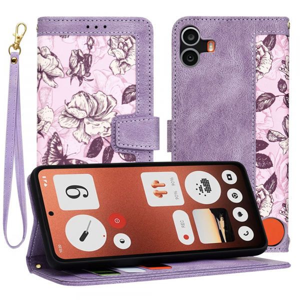 Husa pentru Nothing CMF Phone 1, Techsuit, FlipCraft, Mov