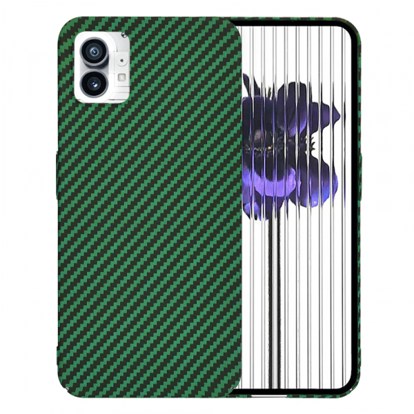 Husa pentru Nothing Phone (1), Techsuit, Carbonite FiberShell, Verde
