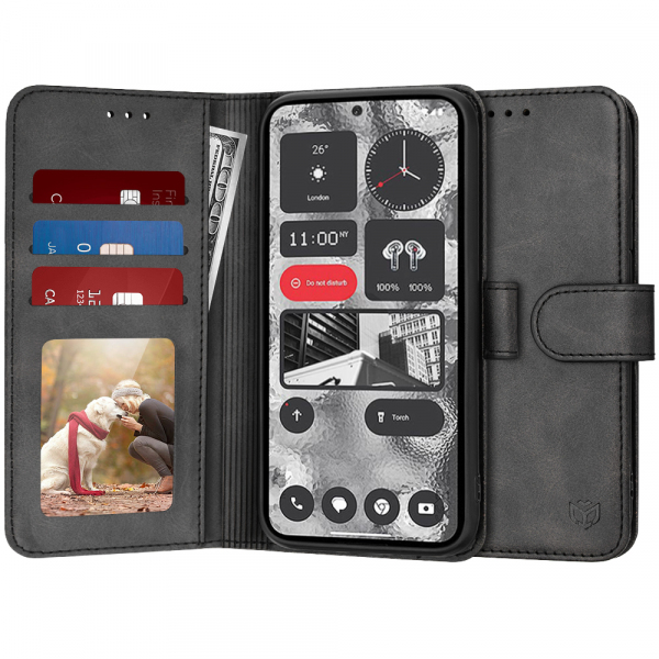Husa pentru Nothing Phone (2), Techsuit, Diary Book, Neagra
