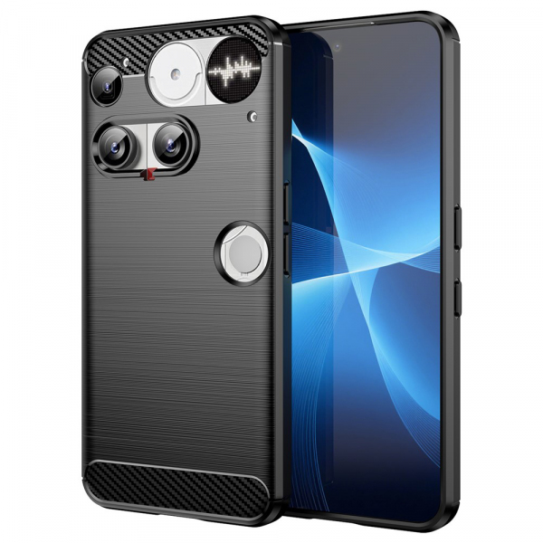 Husa pentru Nothing Phone (3), Techsuit, Carbon, Neagra