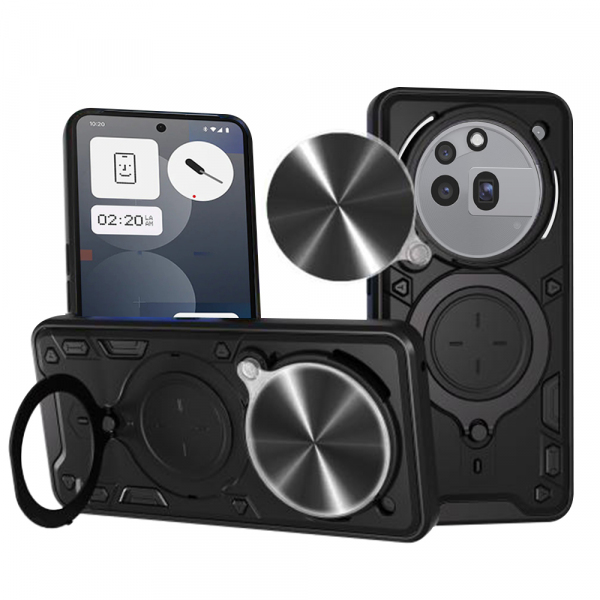 Husa pentru Nothing Phone (3a) Pro, Techsuit, CamGuard Pro, Neagra