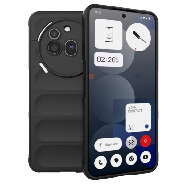Husa pentru Nothing Phone (3a) Pro, Techsuit, Magic Shield, Neagra