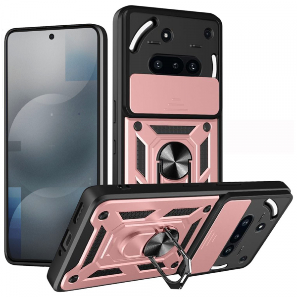 Husa pentru Nothing Phone (3a), Techsuit, CamShield, Roz