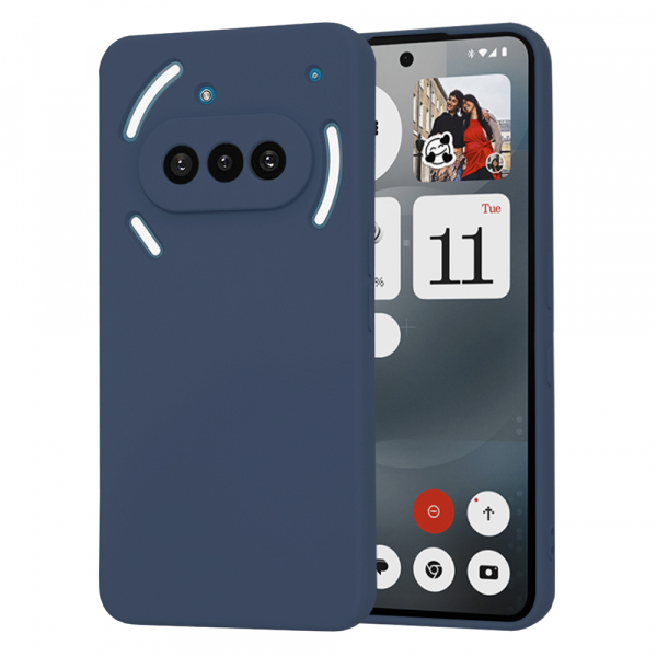 Husa pentru Nothing Phone (3a), Techsuit, SoftFlex, Bleumarin