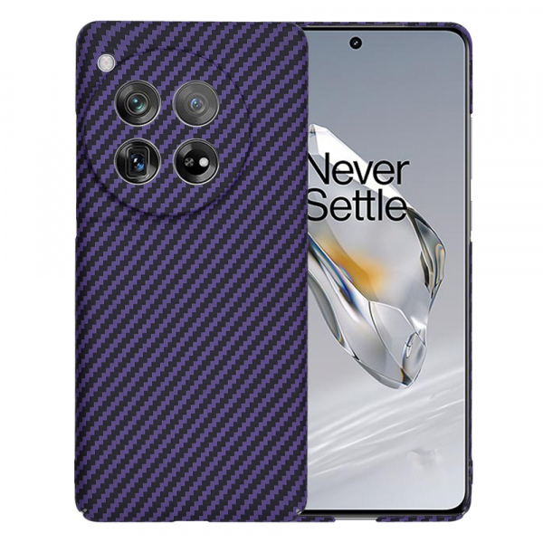 Husa pentru OnePlus 12, Techsuit, Carbonite FiberShell, Mov