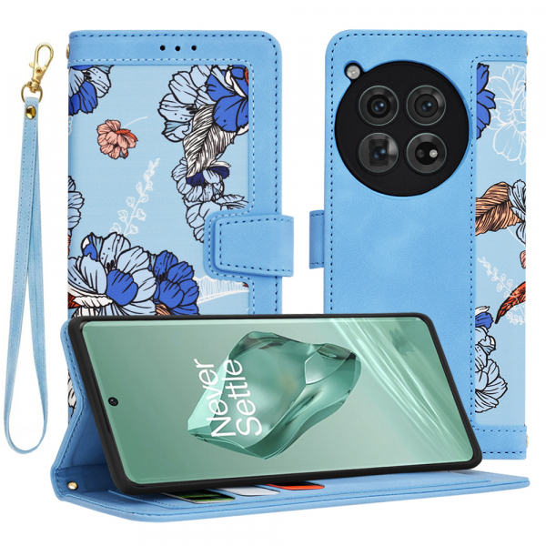 Husa pentru OnePlus 12, Techsuit, FlipCraft, Bleu