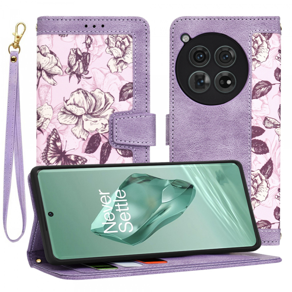 Husa pentru OnePlus 12, Techsuit, FlipCraft, Mov