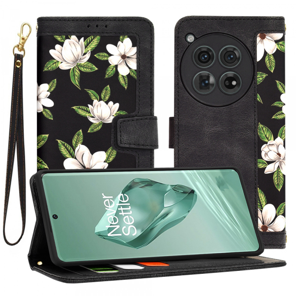 Husa pentru OnePlus 12, Techsuit, FlipCraft, Neagra