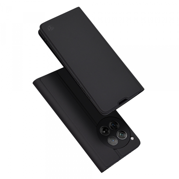 Husa pentru OnePlus 12, Techsuit, Magskin Book, Neagra