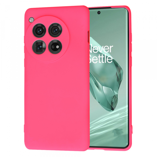 Husa pentru OnePlus 12, Techsuit, SoftFlex, Roz Inchis