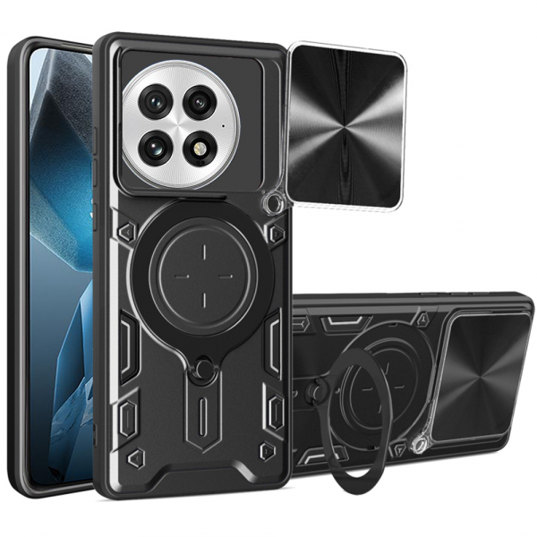 Husa pentru OnePlus 13, Techsuit, CamGuard Pro, Neagra