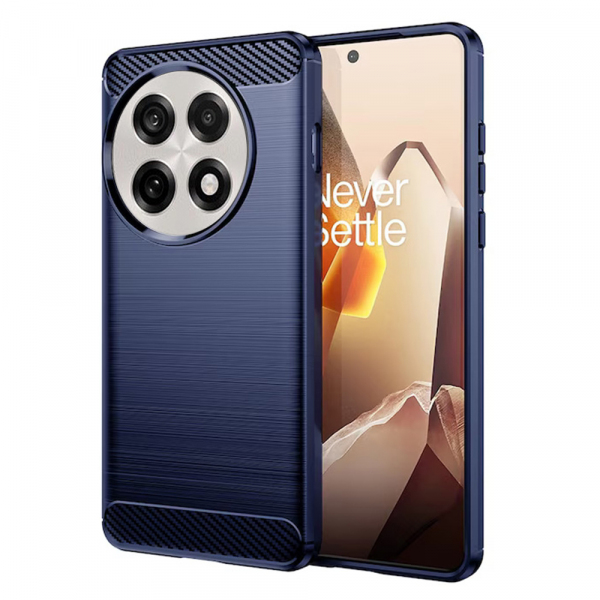 Husa pentru OnePlus 13R, Techsuit, Carbon, Albastra