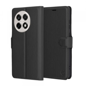 Husa pentru OnePlus 13R, Techsuit, Leather Folio, Neagra