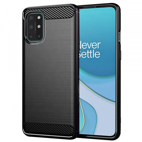 Husa pentru OnePlus 8T, Techsuit, Carbon, Neagra