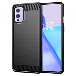 Husa pentru OnePlus 9, Techsuit, Carbon, Neagra