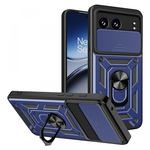 Husa pentru OnePlus Nord 4, Techsuit, CamShield, Albastra