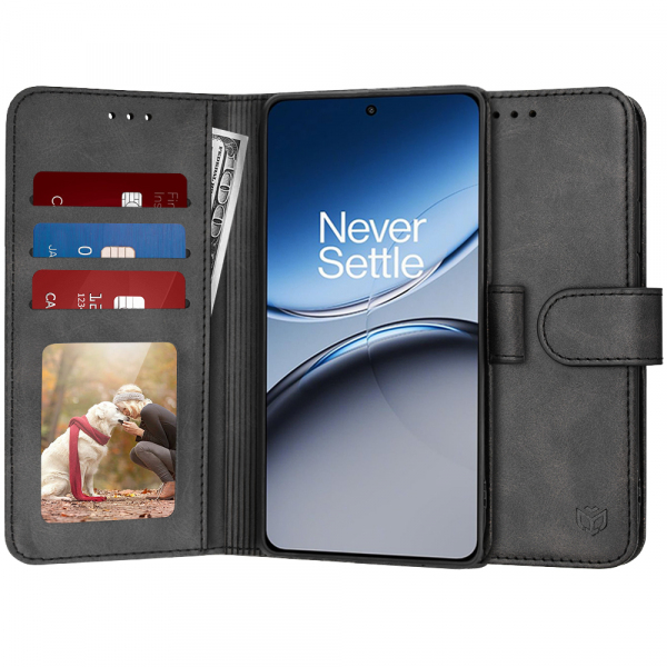 Husa pentru OnePlus Nord 4, Techsuit, Diary Book, Neagra