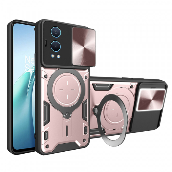 Husa pentru OnePlus Nord CE4 Lite, Techsuit, CamGuard Pro, Roz Aurie