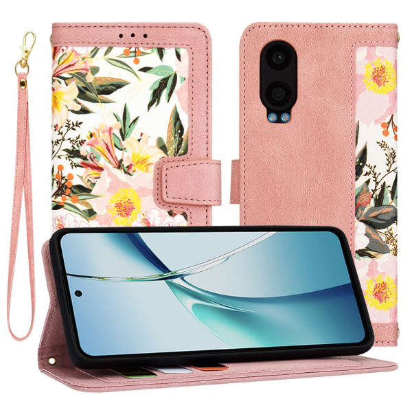 Husa pentru OnePlus Nord CE4 Lite, Techsuit, FlipCraft, Roz