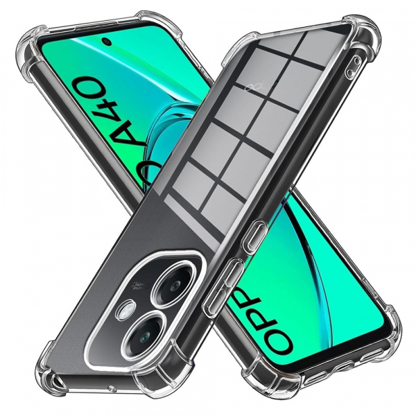 Husa pentru Oppo A3 4G, Techsuit, Shockproof Clear, Transparenta