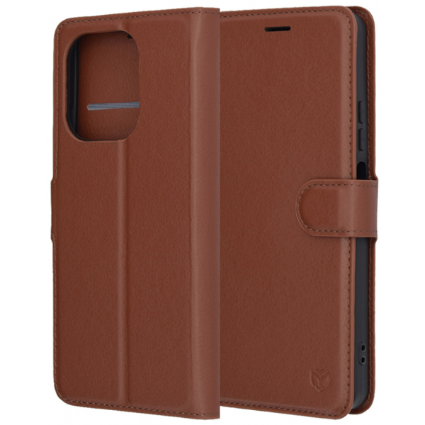 Husa pentru Oppo A5 Pro 4G / A5 Pro, Techsuit, Leather Folio, Maro
