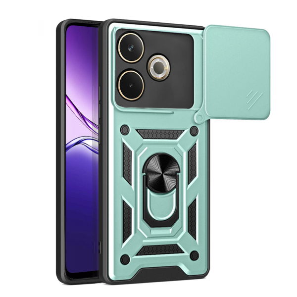 Husa pentru Oppo A5 Pro 4G / A5 Pro, Techsuit, CamShield, Verde