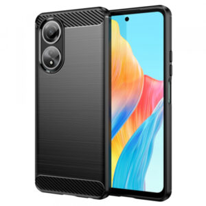 Husa pentru Oppo A58 4G, Techsuit, Carbon, Neagra