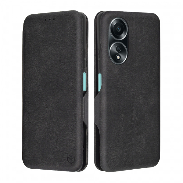 Husa pentru Oppo A58 4G, Techsuit, Safe Wallet Plus, Neagra