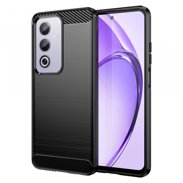 Husa pentru Oppo A80, Techsuit, Carbon, Neagra
