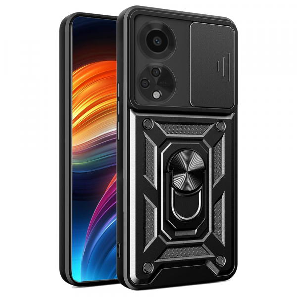 Husa pentru Oppo A98, Techsuit, CamShield, Neagra