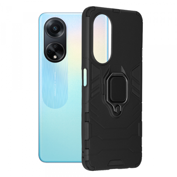 Husa pentru Oppo A98, Techsuit, Shield, Neagra