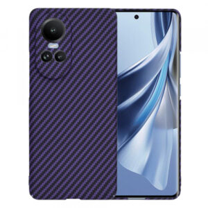Husa pentru Oppo Reno10 / Reno10 Pro, Techsuit, Carbonite FiberShell, Mov