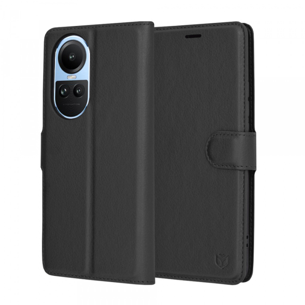 Husa pentru Oppo Reno10 / Reno10 Pro, Techsuit, Leather Folio, Neagra