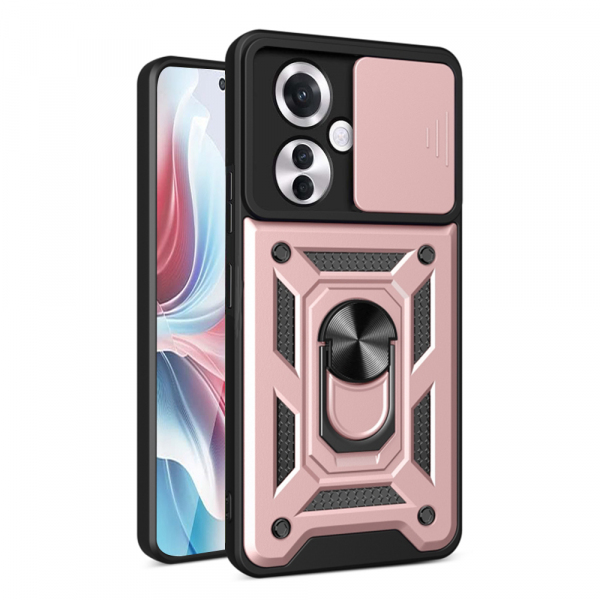 Husa pentru Oppo Reno11 F, Techsuit, CamShield, Roz