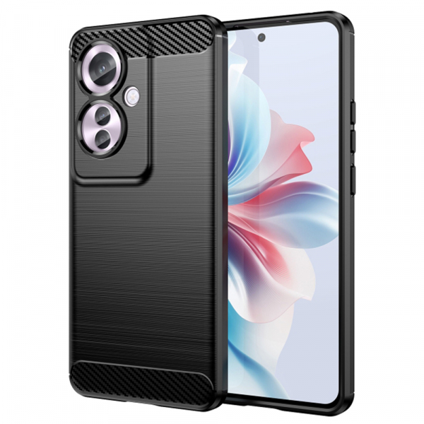 Husa pentru Oppo Reno11 F, Techsuit, Carbon, Neagra