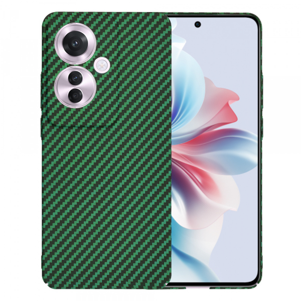 Husa pentru Oppo Reno11 F, Techsuit, Carbonite FiberShell, Verde
